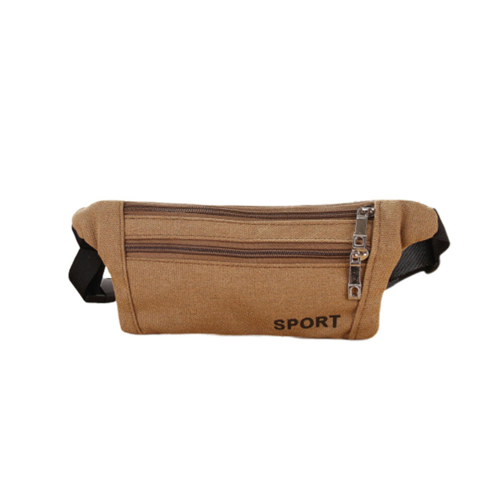 Casual Canvas Chest Bag Stylish Waist Bag Waterproof Canvas Bag Coin Purse for