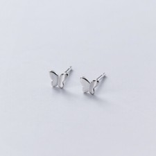 Mini Ohrstecker Schmetterling Sterling Silber 925 Damen Mädchen Ohrringe
