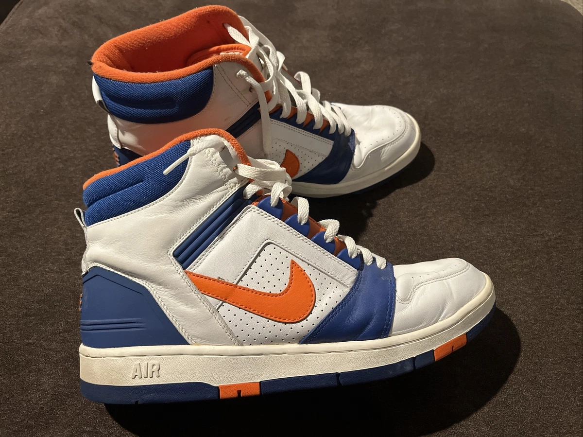 NIKE AIR FORCE II 2 HIGH TOP WHITE ORANGE BLUE