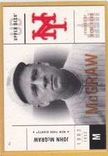 2001 UPPER DECK LEGENDS OF NEW YORK BASEBALL JOHN MCGRAW #37 GIANTS NMMT *A2355