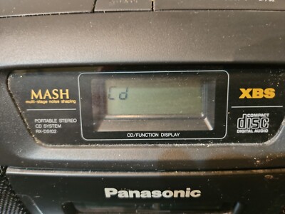 Panasonic RX-DS102 Portable Stereo Radio CD Cassette Player Boom