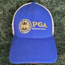HAT CAP PGA 1916 Midwest Section Blue & White Pukka Adjustable Strapback