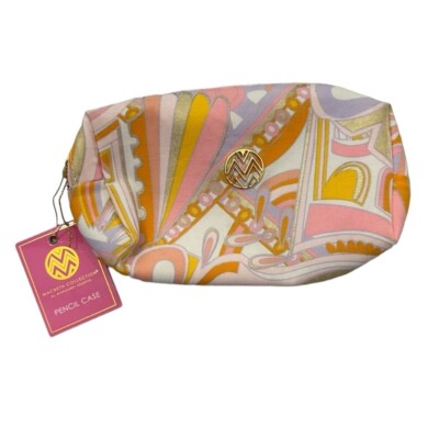 Macbeth Collections by Margaret Josephs Women s Colorful Zip Up Pencil Case NWT
