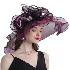 Derby Church Sun Hat Cocktail Tea Party Fedoras Bridal Wedding Dress Formal Hats