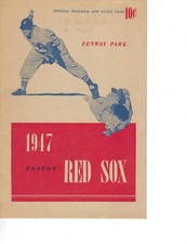 1947 4/15 baseball program Boston Red Sox Senators Opening Day Ted Williams 2RBI