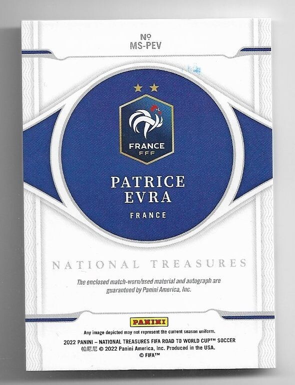 2022 Panini National Treasures World Cup Jersey Auto Card