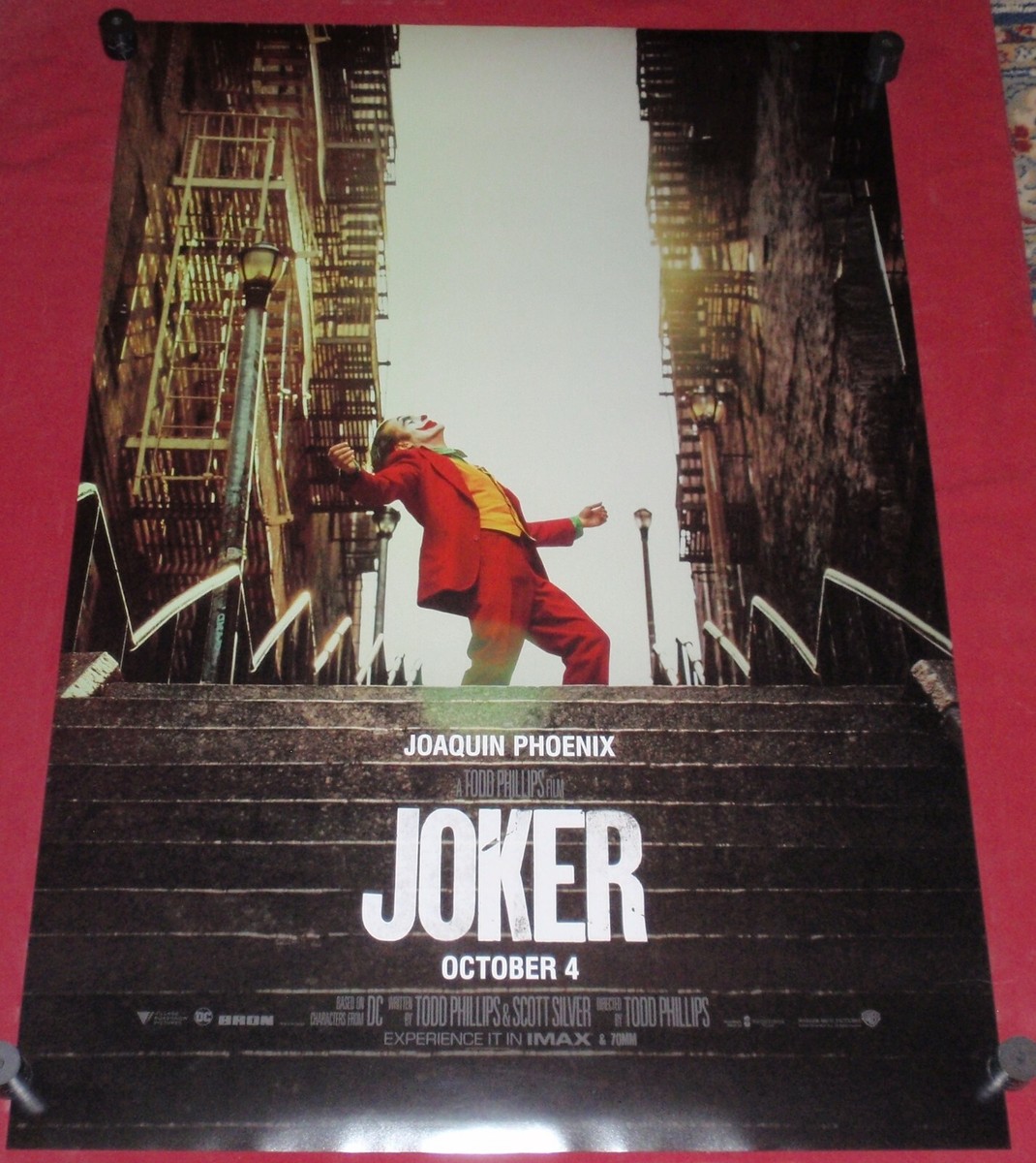 Joker Movie Poster 27x40 D/S Joaquin Phoenix Robert De Niro Zazie