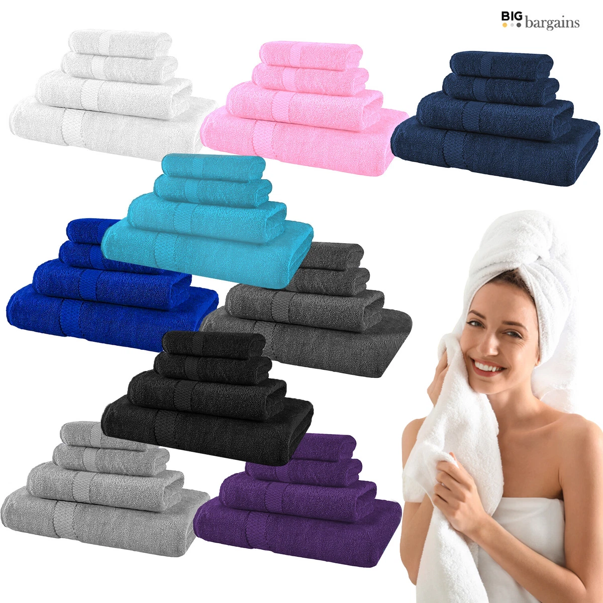 Hand Towels: Luxury Cotton Bathroom Hand Towel