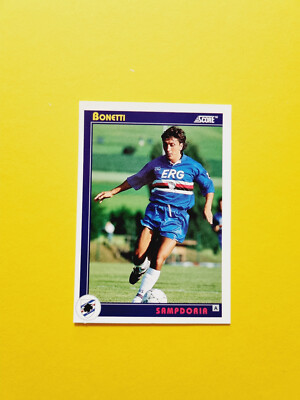 CARD NO. 304 IVANO BONETTI SAMPDORIA FIGURE 1992-1993 FOOTBALL SCORE NO STICKER