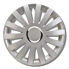 Enjoliveurs 17 Pouces Argent 4 Pièces Universels pour Jantes Acier