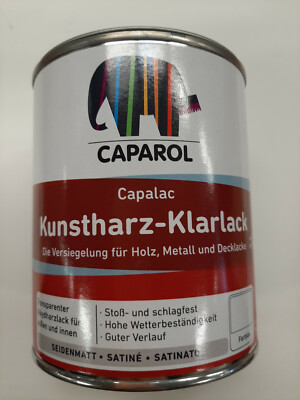 Caparol capalac Kunstharz-Klarlack Lack seidenmatt 2,5ltr 