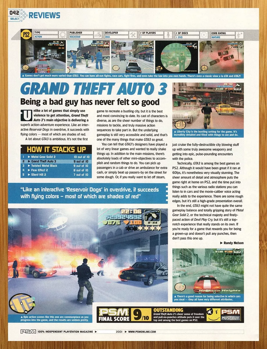 Grand Theft Auto III PS2 Review