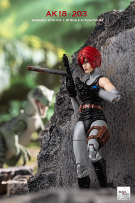 BORISPING TOYS AK18-203 Dino Crisis Regina 1/18 Action Figure