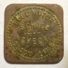 Blue Motor Coach Lines (Louisville, Kentucky) transit token - KY510BD