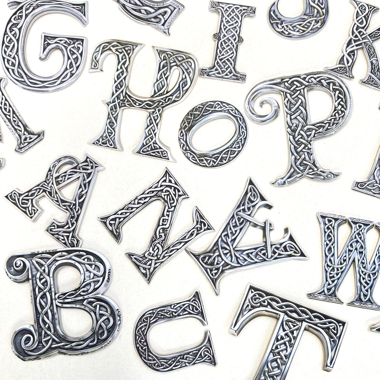 Celtic Knot Alphabet Letter Stickers Irish Scrapbooking Junk Journaling Collage