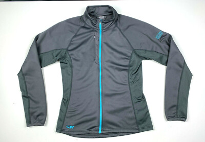Outdoor Research Radiant Hybrid Full Zip Jacket Womens Medium Gray Fleece  Nice - Main Image
