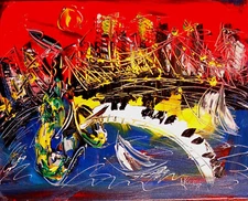 SAXOPHONE PAINTING    Abstract Modern CANVAS  57898K6