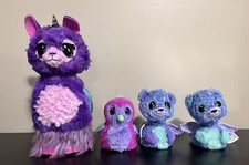 Hatchimals Llamacorn Purple Surprise Twins Blue Lot of 4