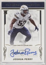 2016 Panini National Treasures Rookie Signatures Gold 5/25 Joshua Perry Auto i9x
