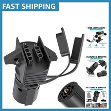 2-in-1 7 Way Round To 4 And 5 Way Flat Trailer Adapter For Maximum Compatibility