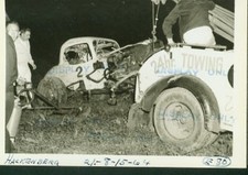 HACKENBERG #2 CRASH WRECK-AUTO RACING-1964 PHOTO 