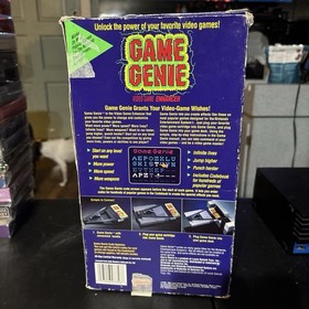 Vintage Nintendo NES Game Genie Game Enhancer Galoob 1991 Box, Codebook, Insert