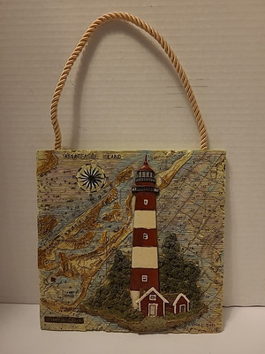 Donna Elias Great American Lighthouses Plaque Assateague Island, VA 1995
