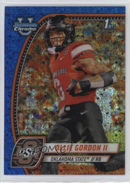 2024 Bowman U Chrome Blue Mini-Diamond Refractor /175 Ollie Gordon II #197 0j3l