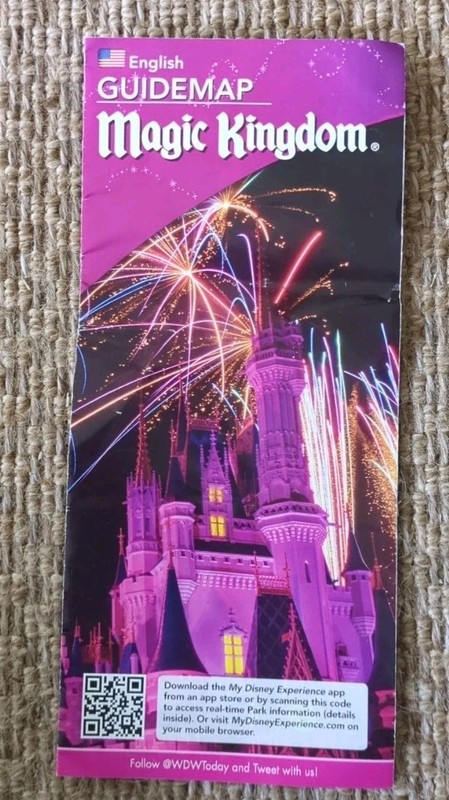 2015 Magic Kingdom Disney World Guide WDW Map