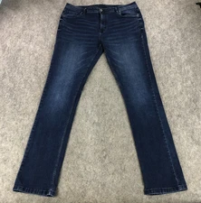 The Perfect Jean NYC Mens 40x38 Blue Slim Fit Dark Wash Mid Rise Stretch Denim