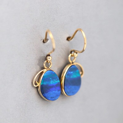 18K Vivi Australian Opal Earrings