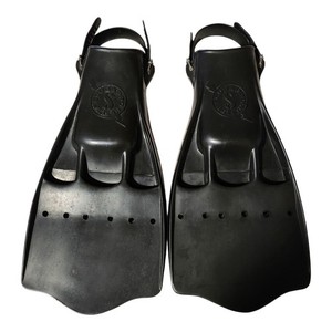 SCUBAPRO Jet Fin Vented Black Rubber Diving Fins Size Large 