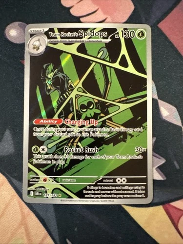 TEAM ROCKET'S SPIDOPS 187/182 ILLUSTRATION RARE DESTINED RIVALS POKEMON NM
