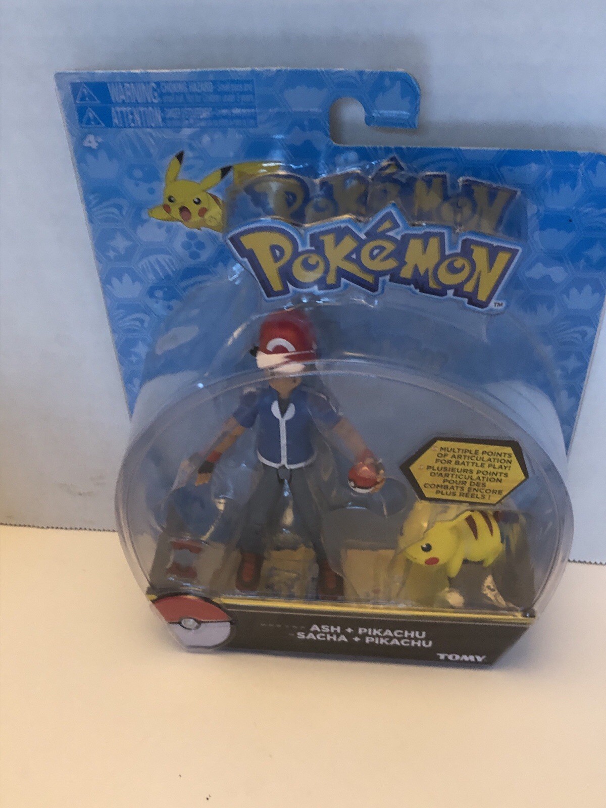 Tomy Pokemon Ash and Pikachu Action Figure Collectible Toy N