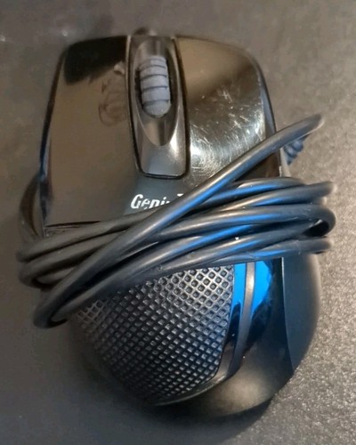 Genius DX-110 Black Optical Wired Mouse - 1000 DPI - 3 Buttons - Plug And Play - Picture 2 of 3