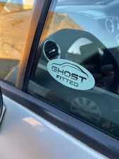 Ghost Fitted Style Window Security x 2 Vinyl Sticker Deterrent car van Camper 2