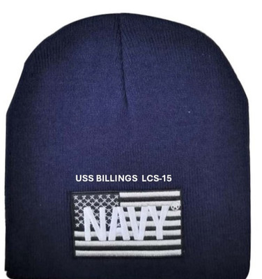 USS BILLINGS  LCS-15   SKULL CAP/HAT EMBROIDERED. NAVY OFFICIAL LICENSE