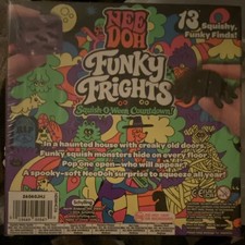NeeDoh Funky Frights Squish-O-Ween Halloween Reusable Advent Calendar 13 Toys