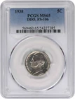 1938 Jefferson Nickel DDO FS-106 MS65 PCGS