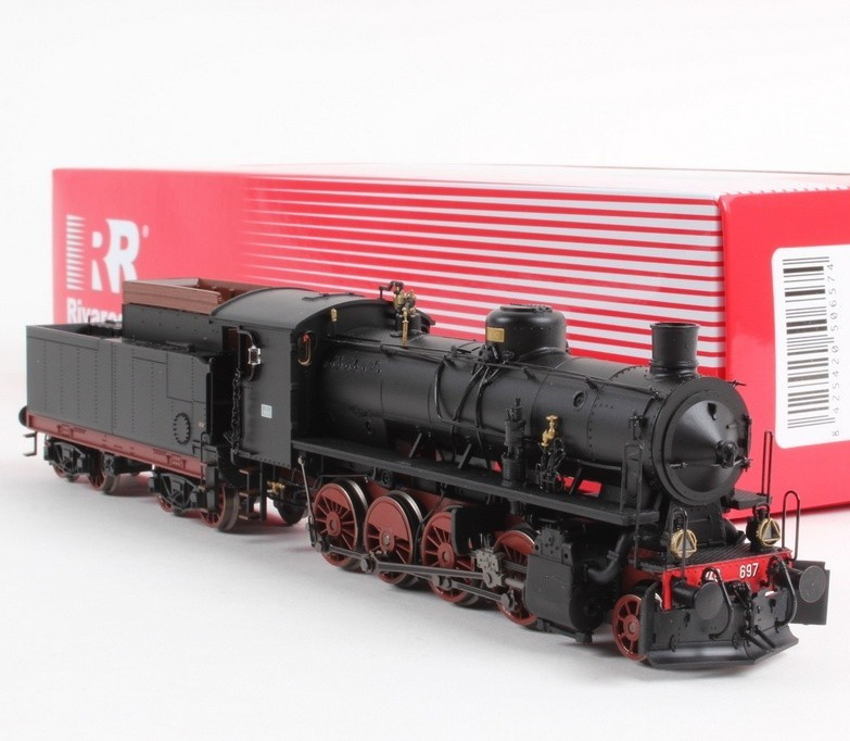 Rivarossi HR2454 740 Tender Steam Locomotive Black H0 DC Analog With Lights