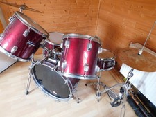 Komplettes Schlagzeug - Drums - Rot - Evan - Super Champion