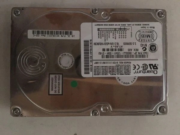 Hdd, 18.2gb, scsi, 18.3l xc18l011 rev 02-c 080djj, xc18l461 rev 02, 68 pin (180 - Image 3 of 3