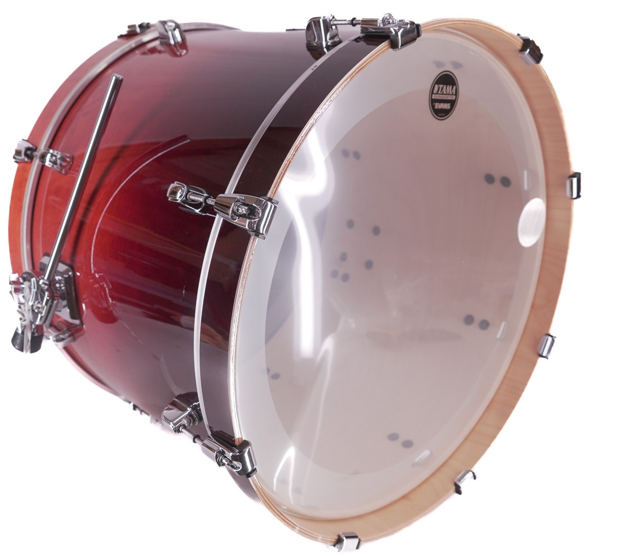 TAMA Starclassic Performer 22x16 Bass Drum Dark Cherry Fade – Open