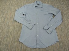 Boss Mens Formal Shirt Size M 39 Slim Fit Easy Iron Blue Long Sleeve