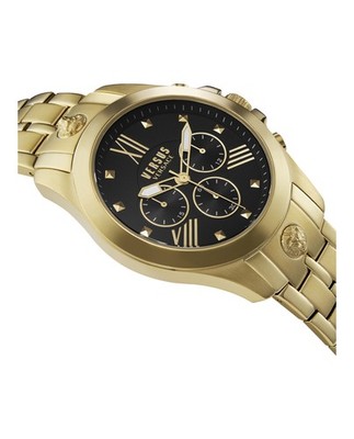 Versus Versace Mens Gold 44mm Bracelet Fashion Watch | eBay