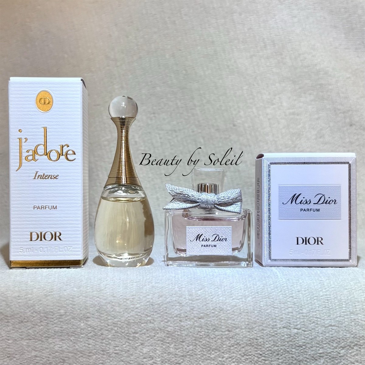 Dior J'adore Intense Parfum (2026) + Miss Dior Parfum .17oz, 5ml