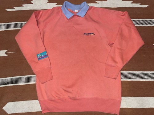 Salomon, Vintage Salomon Ski Club collared sweatshirt Size XL Rare