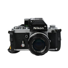 NIKON F2  1 lens 50 mm 1.4  Cover  Strap Antique