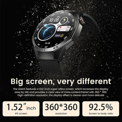 Smartwatch Herren Damen AMOLED für Sportler optimal kompatibel mit Android / IOS