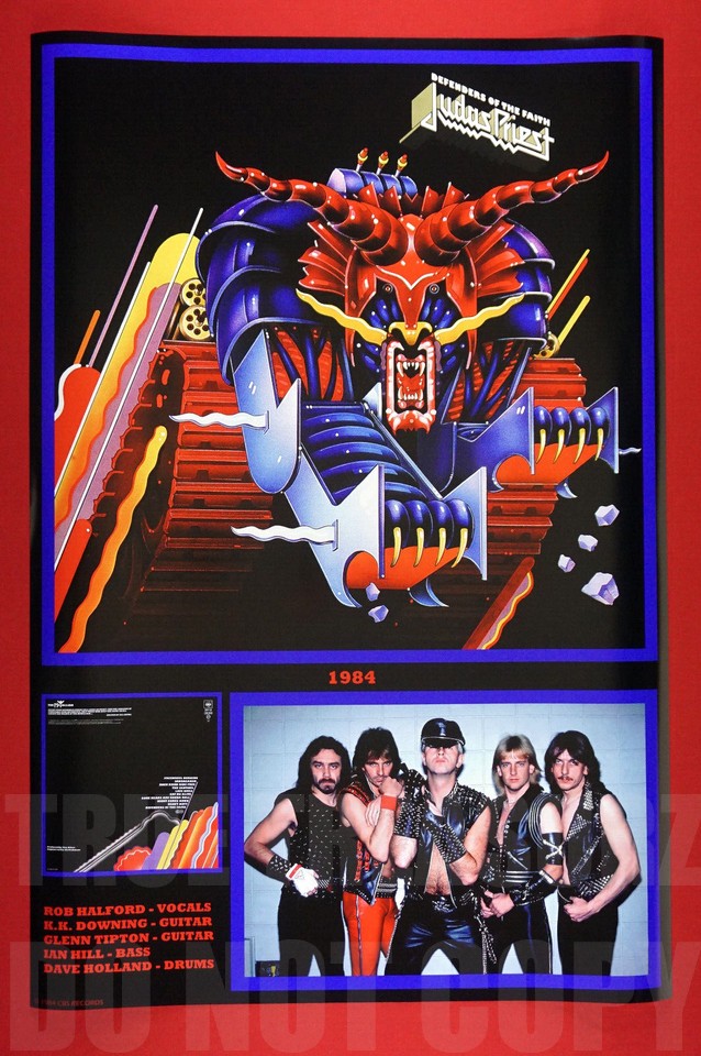 Judas Priest Defenders of The Faith Heavy Metal Promotion Poster